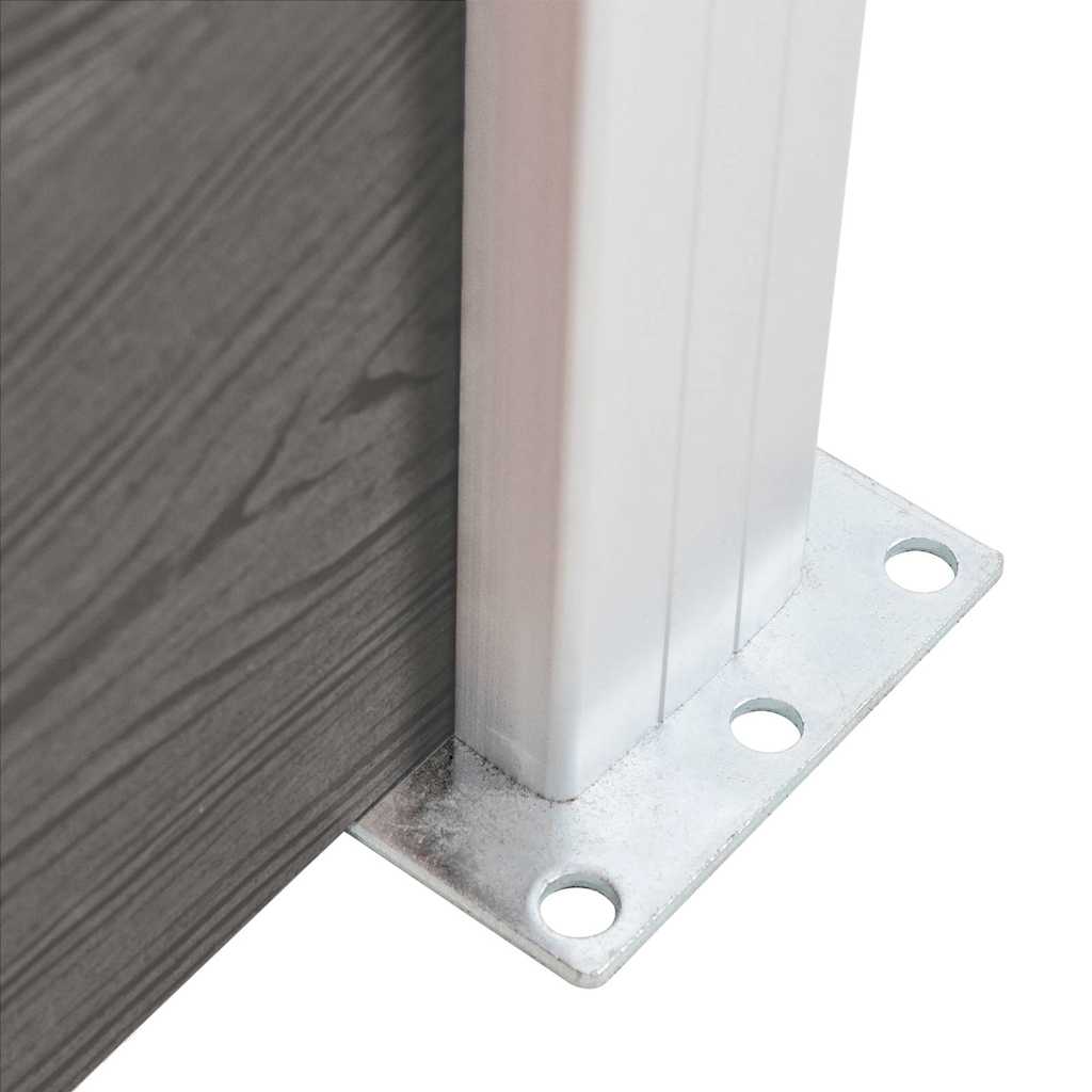 Zaunelement WPC 180x146 cm Grau