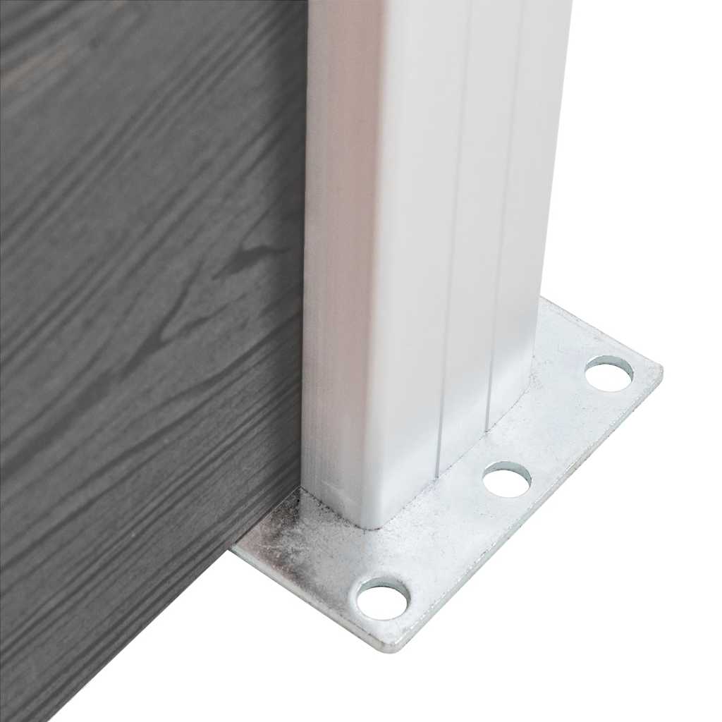 Zaunelement WPC 180x146 cm Grau