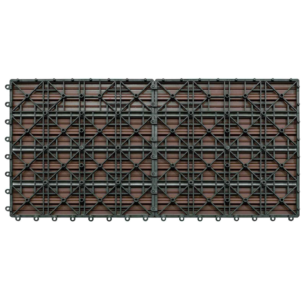 Terrassenfliese 6 Stk. Braun 60 x 30 cm WPC