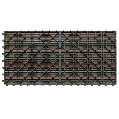 Terrassenfliese 6 Stk. Braun 60 x 30 cm WPC