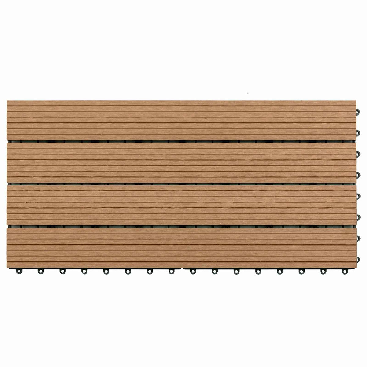 Terrassenfliese 6 Stk. Braun 60 x 30 cm WPC
