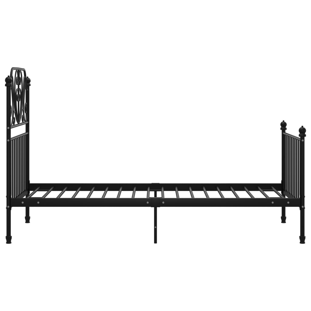 Bettgestell Schwarz Metall 90x200 cm