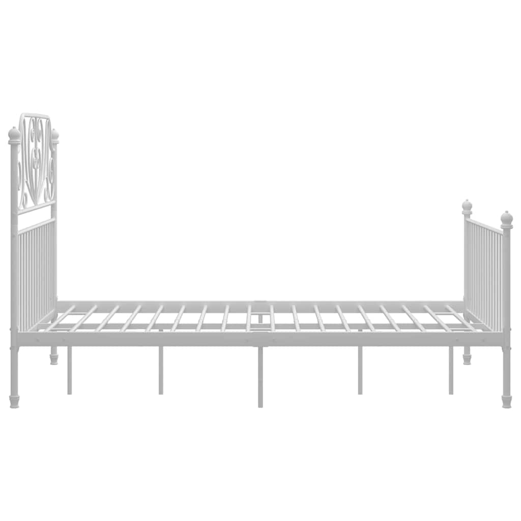 Bettgestell Weiß Metall 120x200 cm