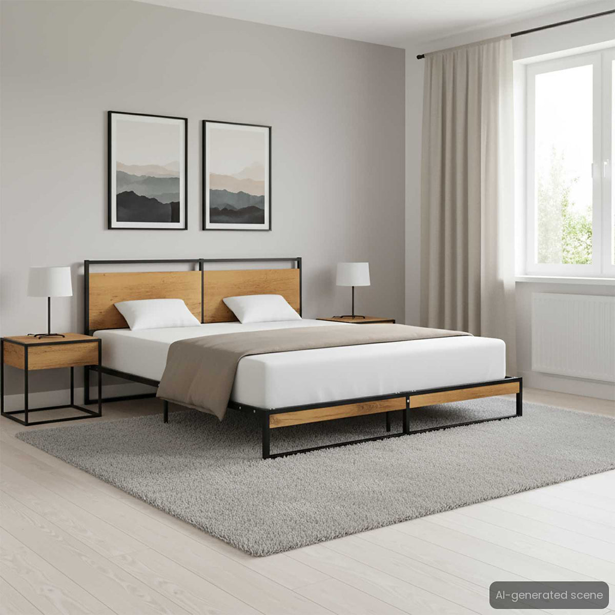 Bettgestell Metall 160x200 cm