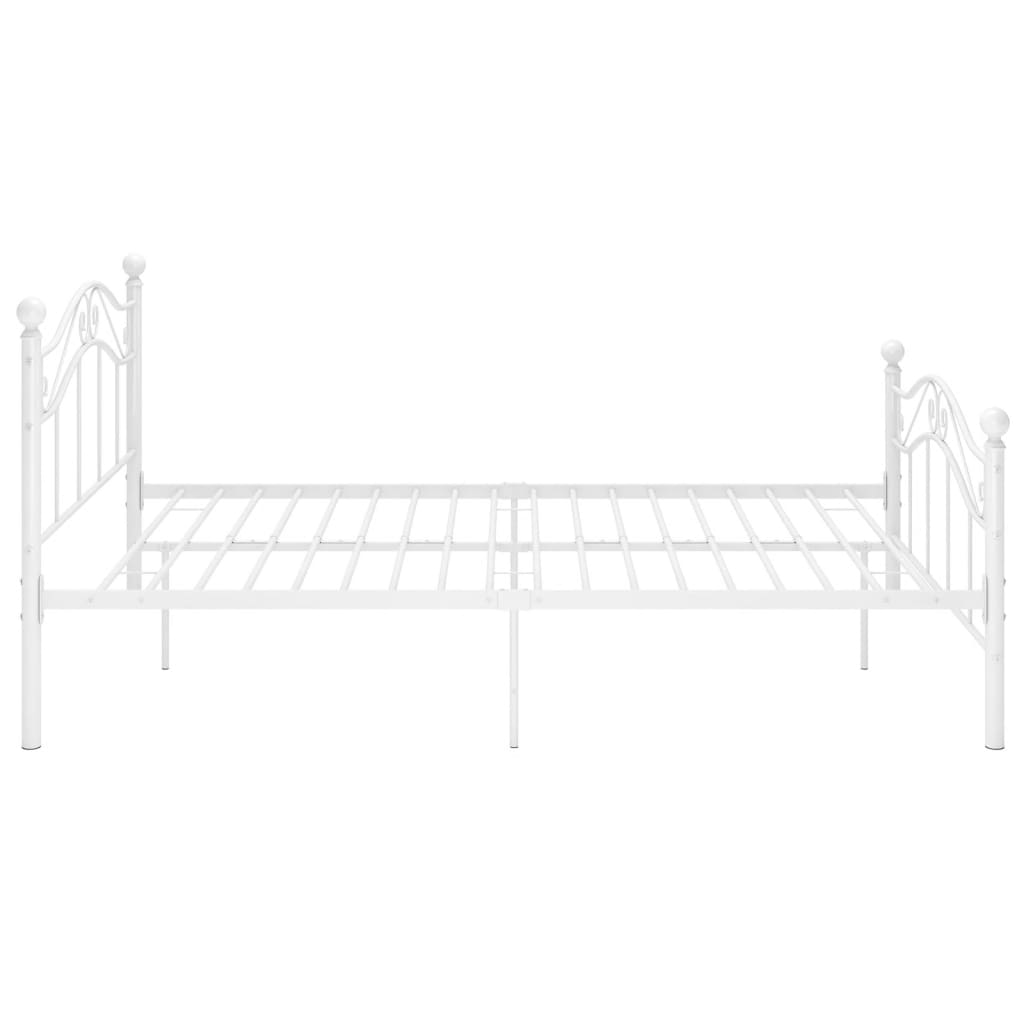 Bett Weiß Metall 120x200 cm