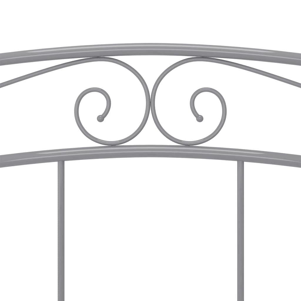 Bett Grau Metall 180x200 cm