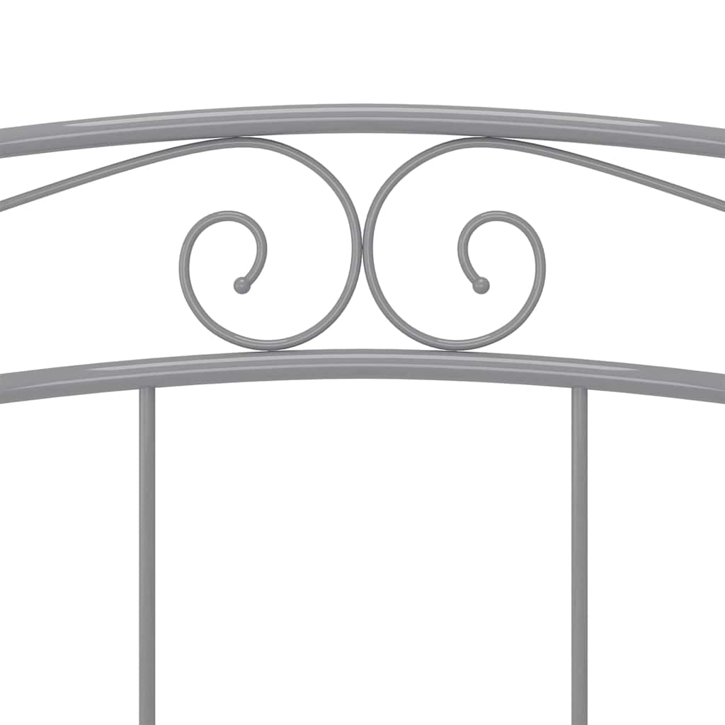 Bett Grau Metall 200x200 cm