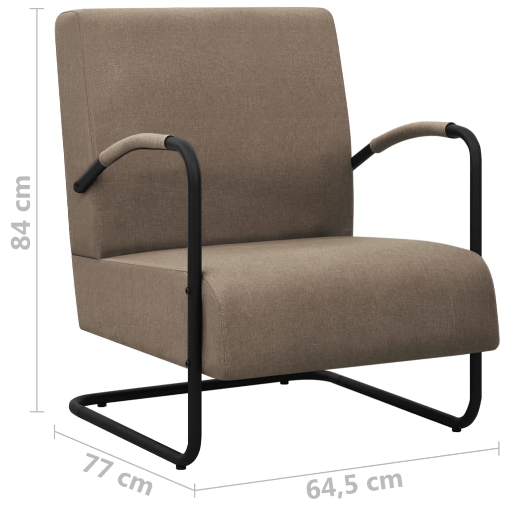 Sessel Taupe Stoff