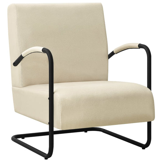 Sessel Creme Stoff