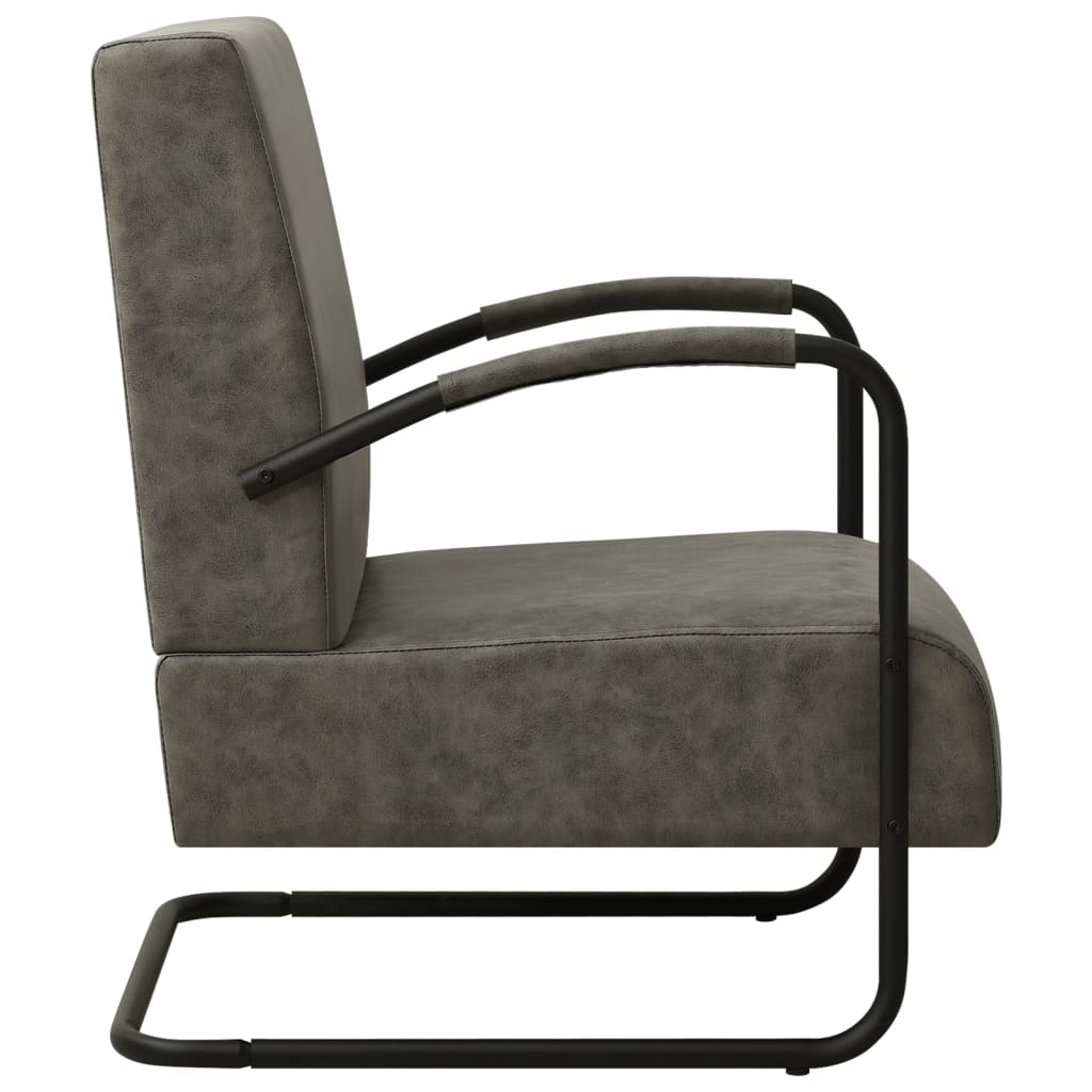 Sessel Grau Kunstleder