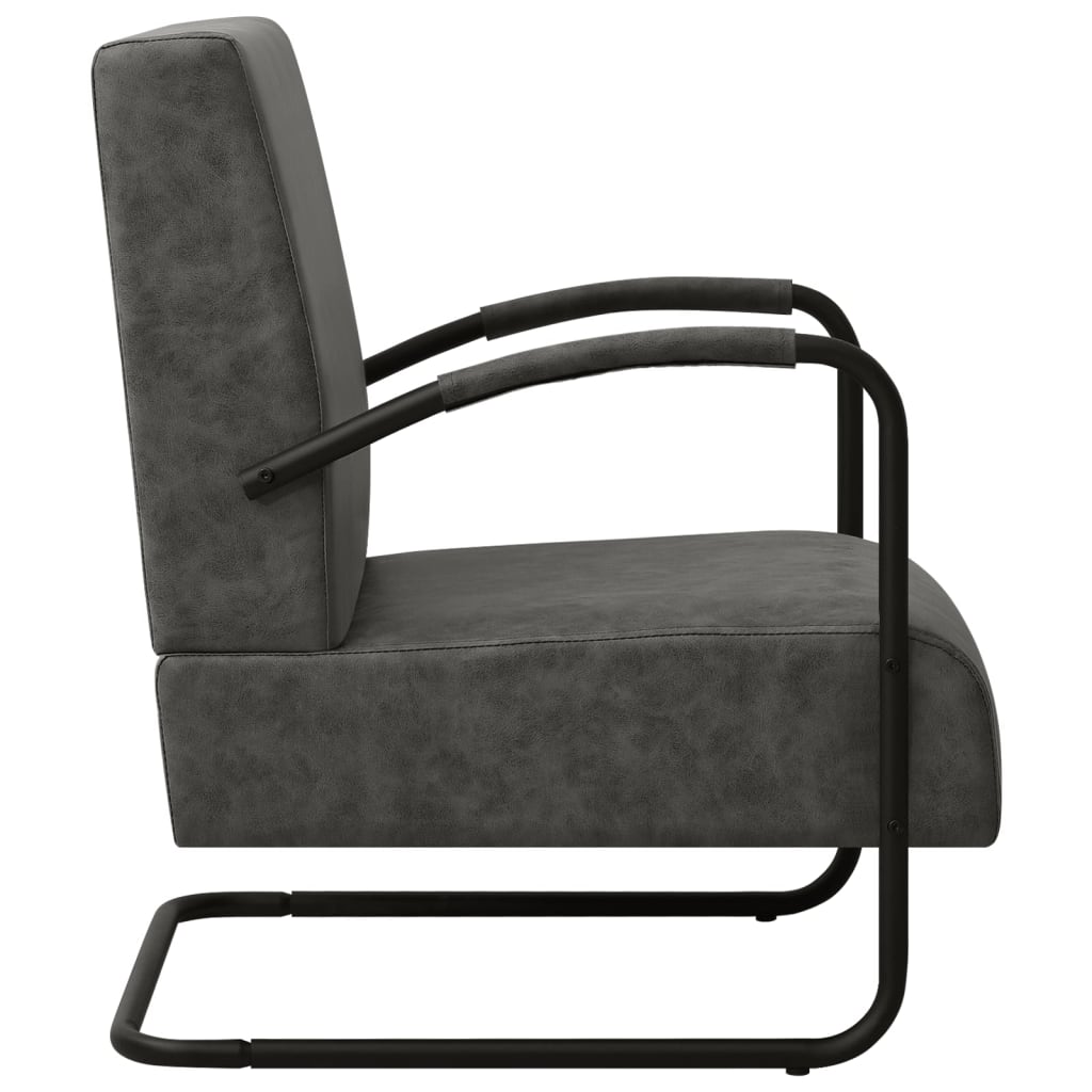Sessel Schwarz Kunstleder