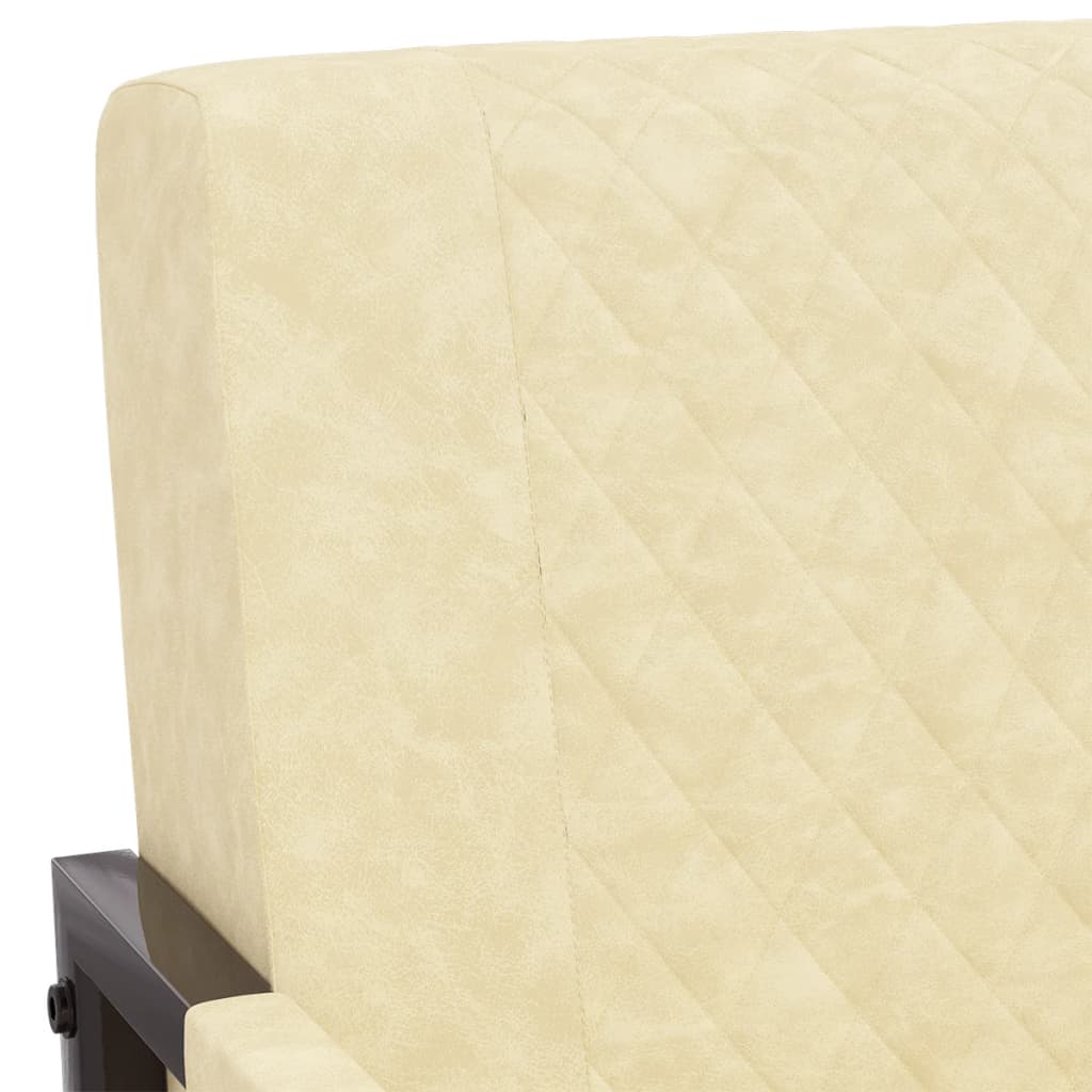 Sessel Creme Kunstleder