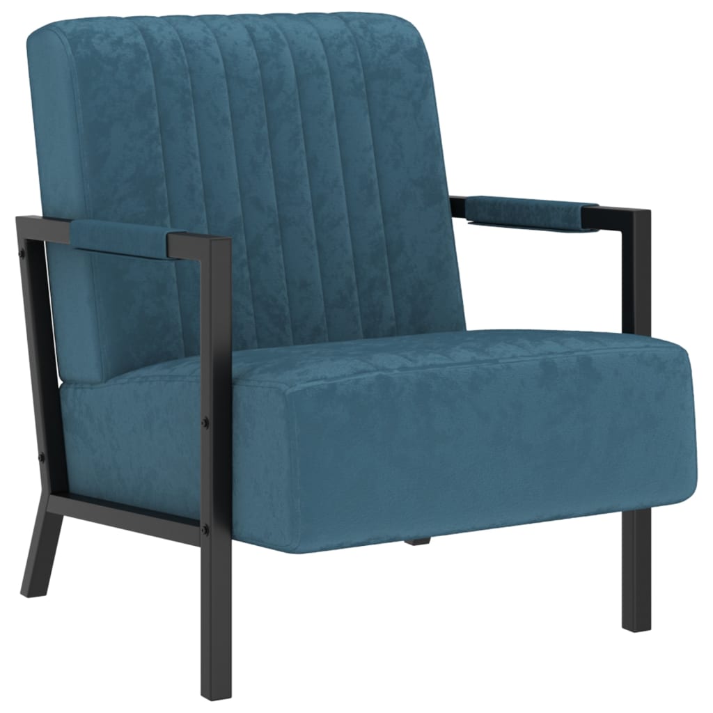 Sessel Blau Samt