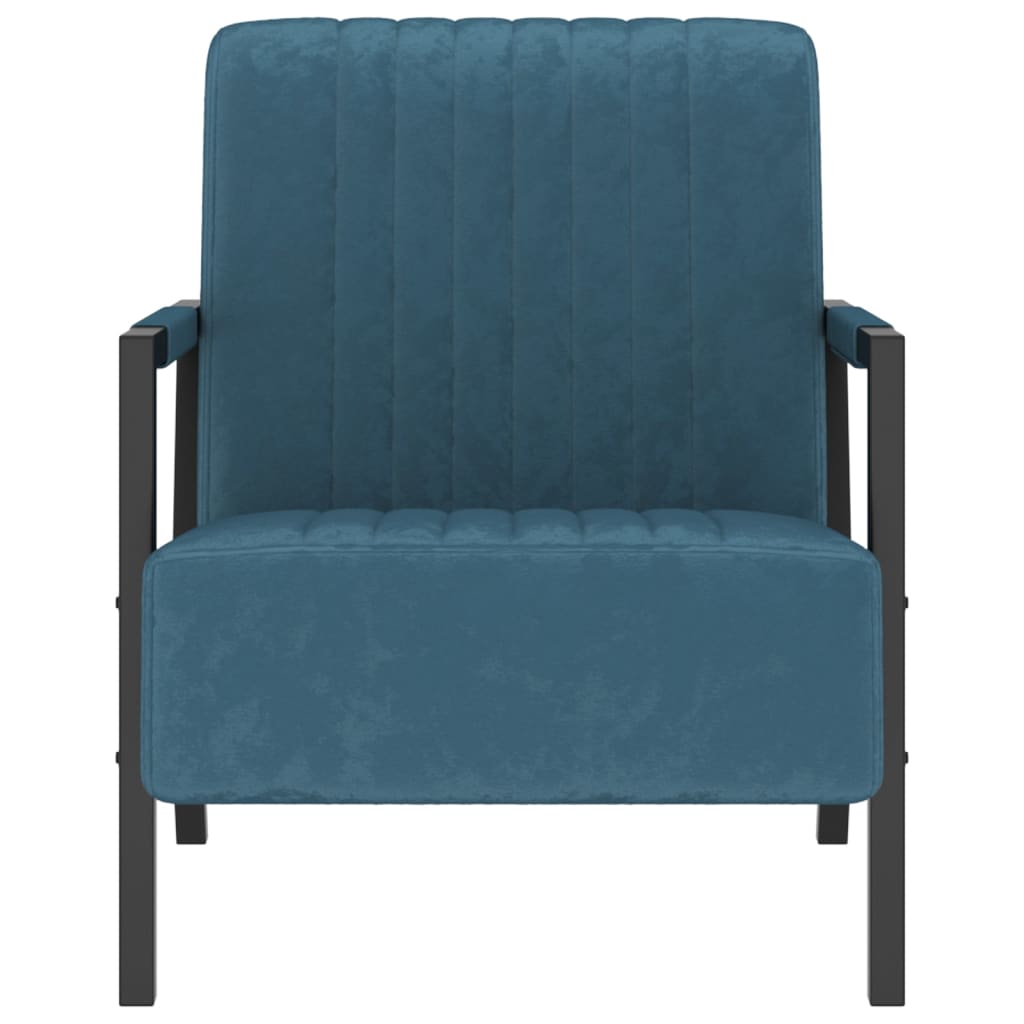 Sessel Blau Samt