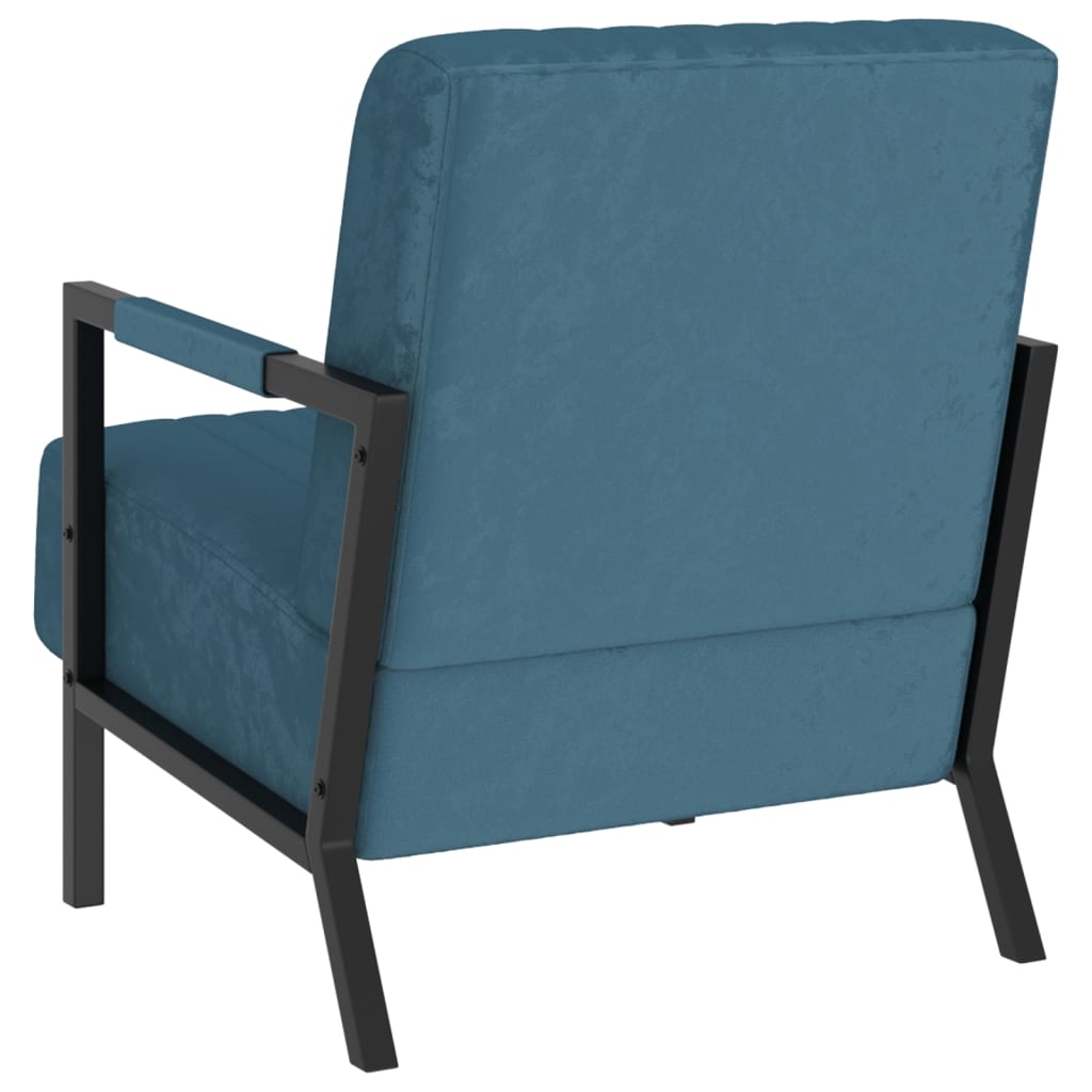 Sessel Blau Samt