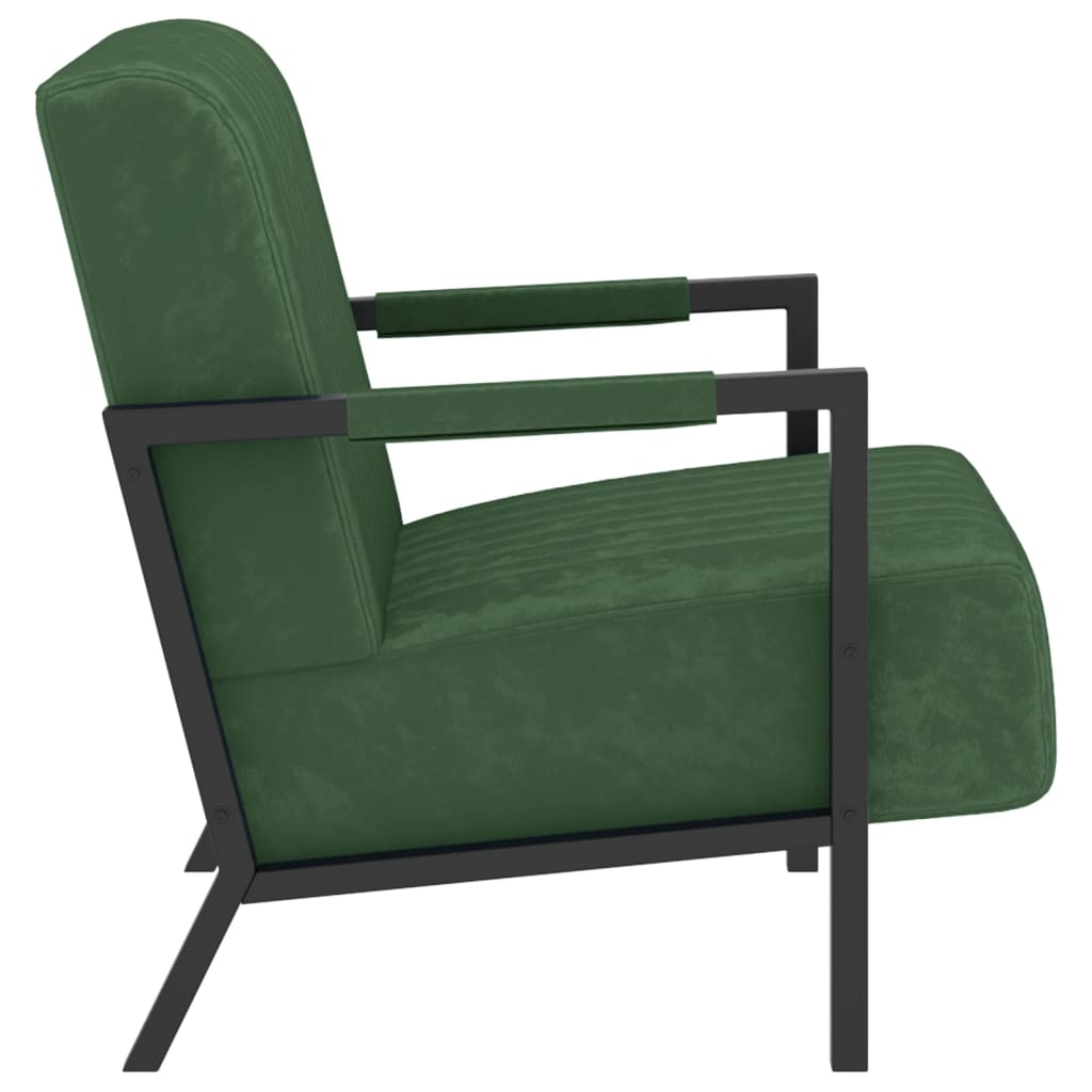 Sessel Dunkelgrün Samt
