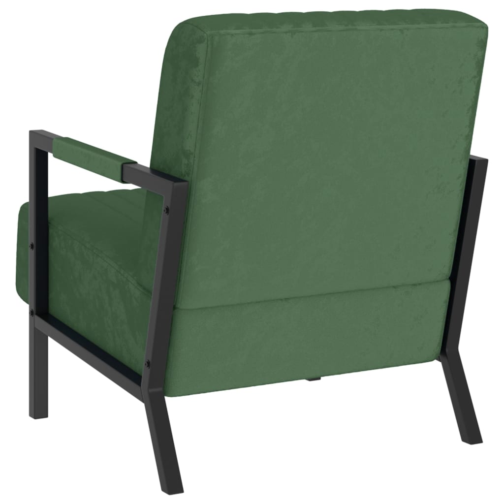Sessel Dunkelgrün Samt
