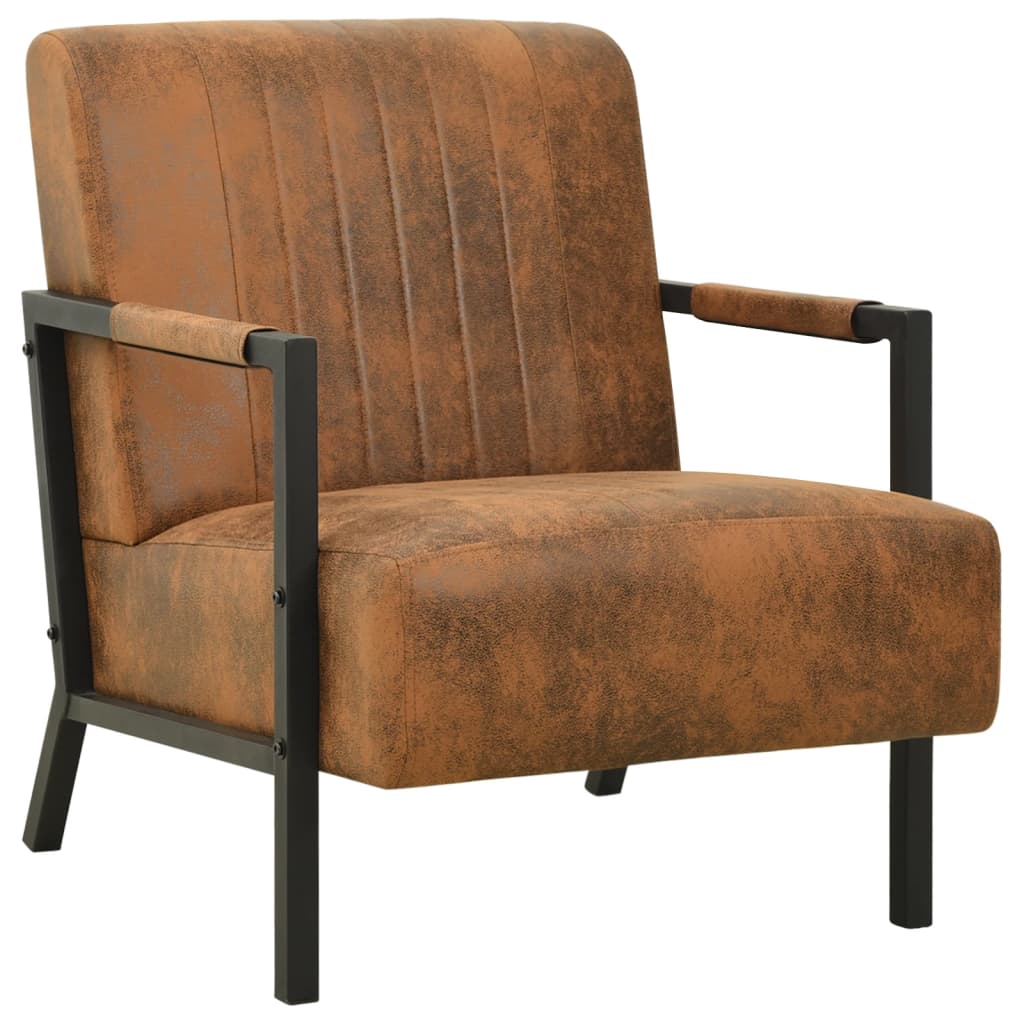 Sessel Braun Stoff