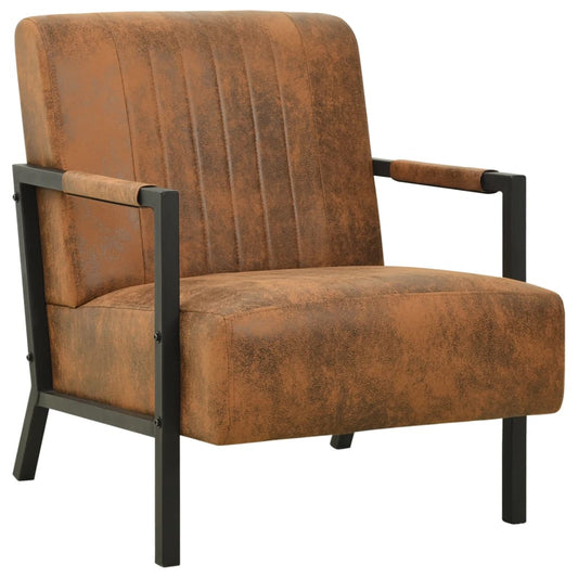 Sessel Braun Stoff