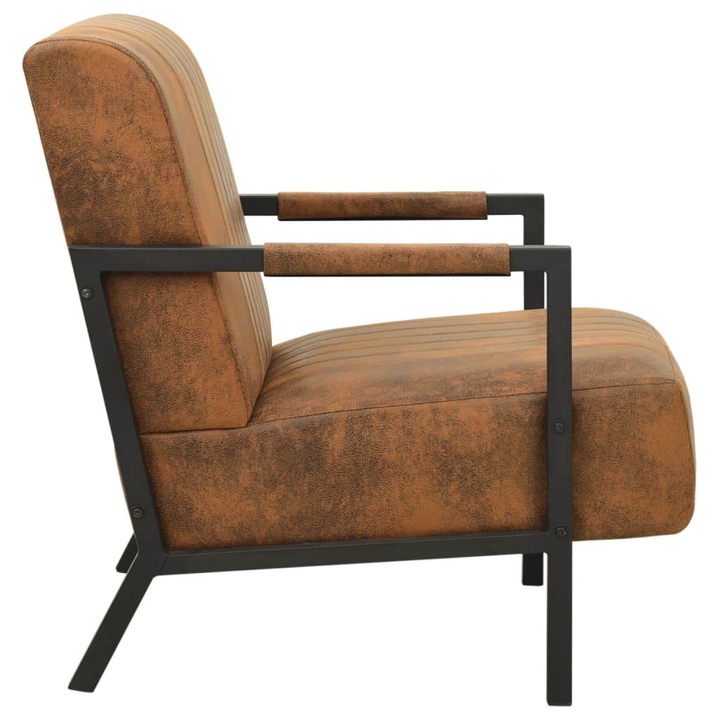 Sessel Braun Stoff
