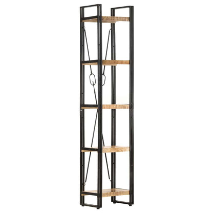 Bücherregal 5 Fächer 40x30x180 cm Mango Massivholz