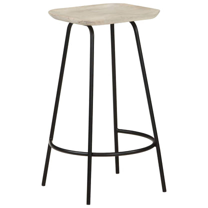 Barhocker 2 Stk. Mango Massivholz