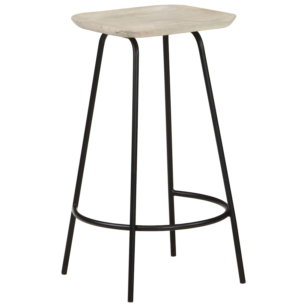 Barhocker 2 Stk. Mango Massivholz