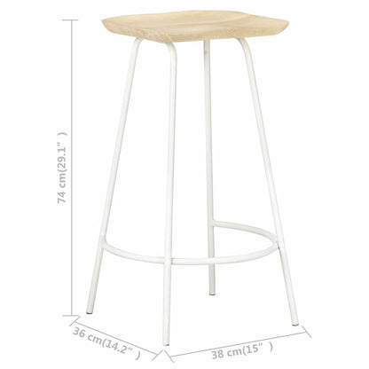 Barhocker 4 Stk. Mango Massivholz