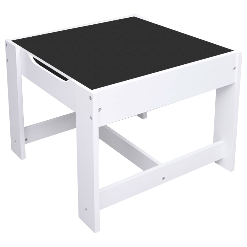 Table enfant avec 2 chaises MDF blanc