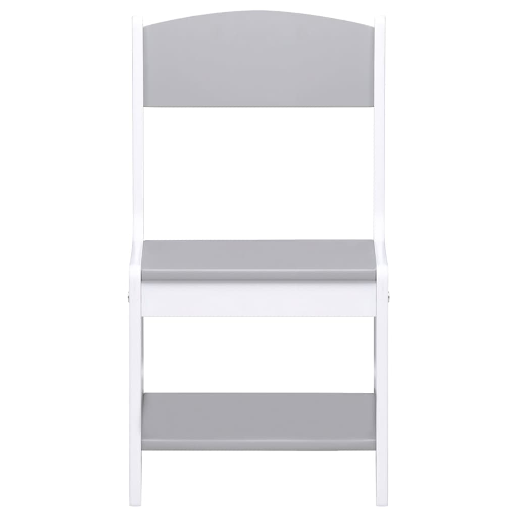 Table enfant avec 2 chaises MDF blanc