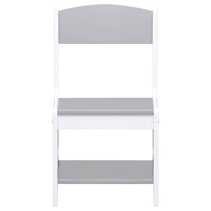 Kindertisch mit 2 Stühlen Weiß MDF