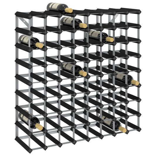 Casier à vin pour 72 bouteilles en pin massif noir