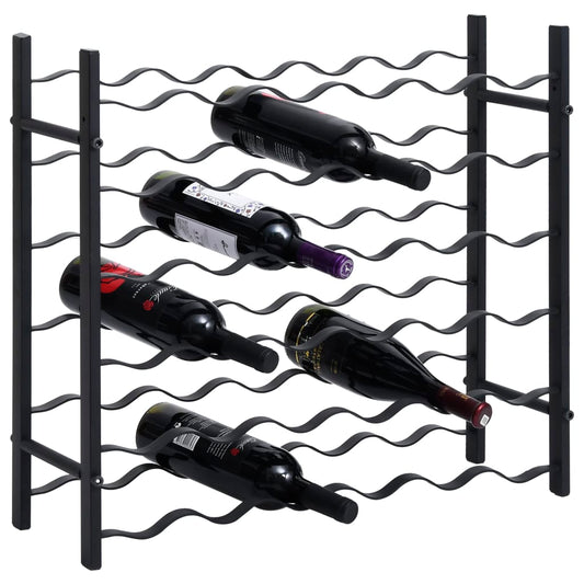 Casier à vin pour 36 bouteilles en fer noir
