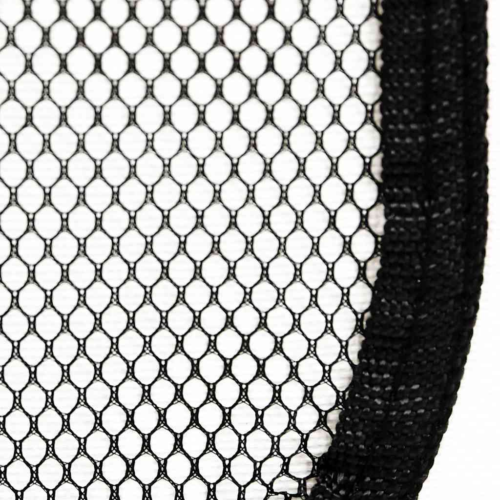 Faltbarer Welpenlaufstall mit Tragetasche Schwarz 145x145x61 cm