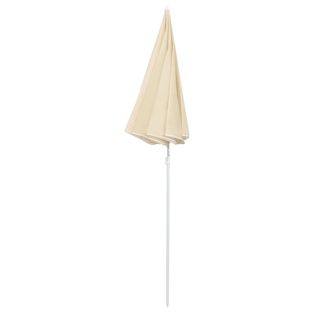 Sonnenschirm mit Stahlmast Sandfarbe 180 cm