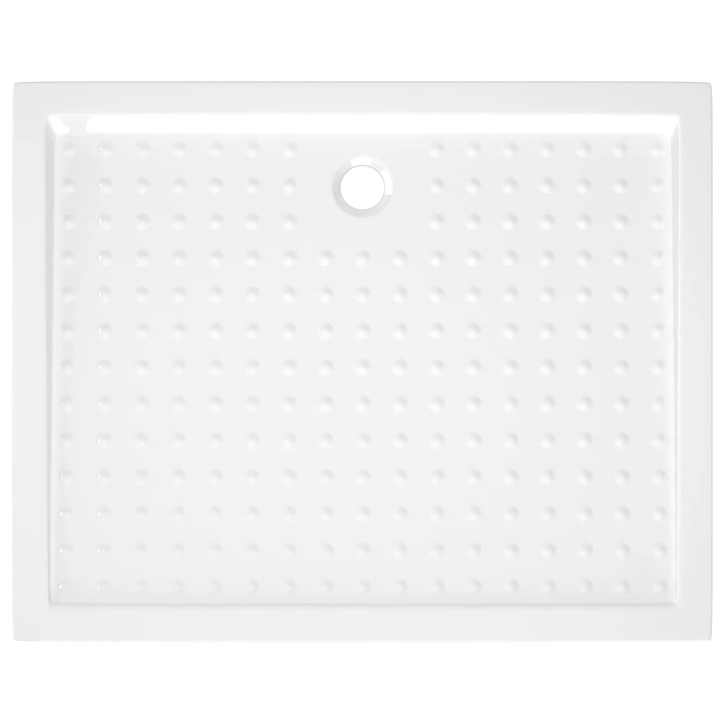 Duschwanne Anti-Rutsch Weiß 80x100x4 cm ABS
