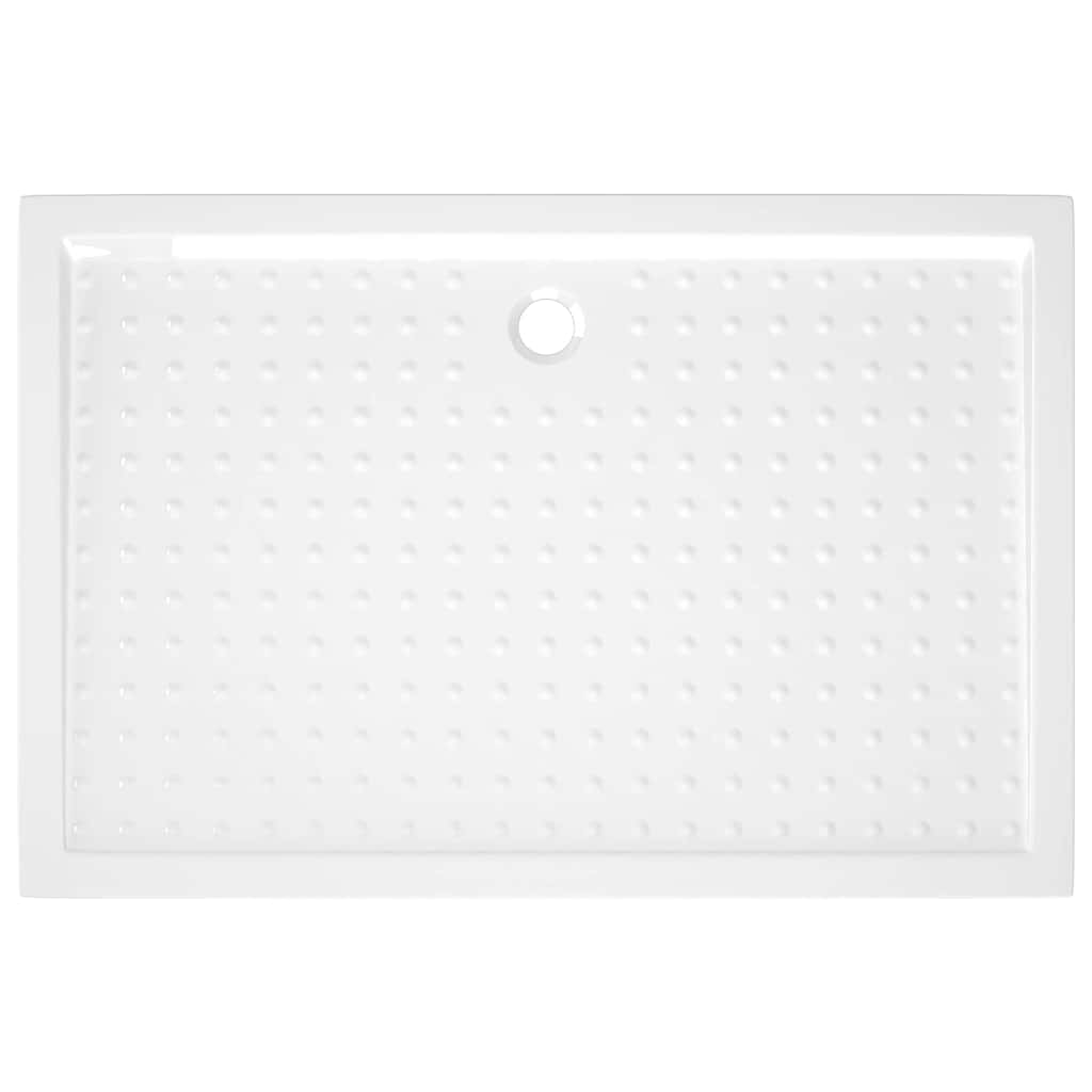 Duschwanne Anti-Rutsch Weiß 80x120x4 cm ABS
