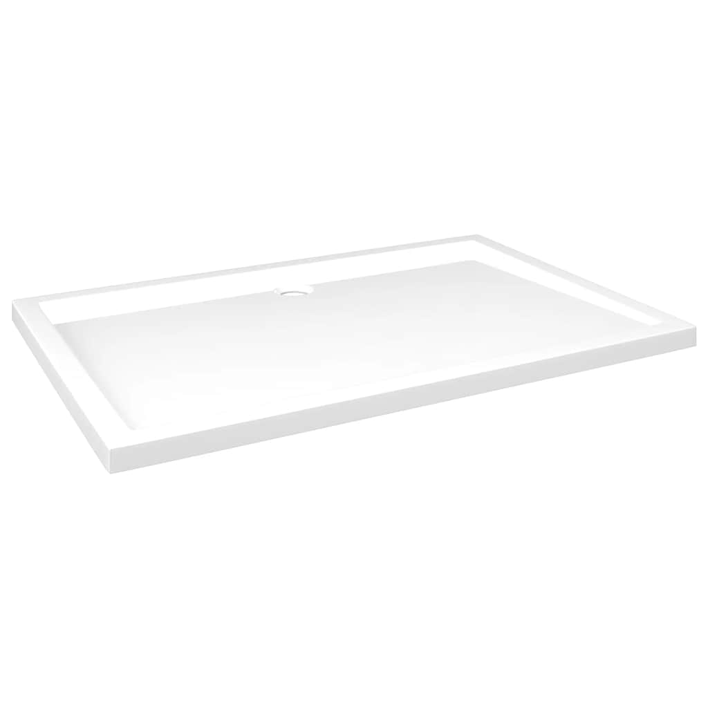 Duschtasse ABS Rechteckig Weiß 80x120 cm