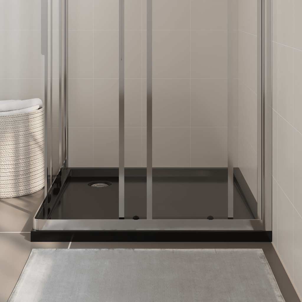 Duschtasse ABS Quadratisch Schwarz 90x90 cm