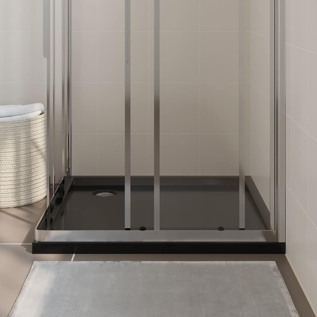 Duschtasse ABS Quadratisch Schwarz 90x90 cm