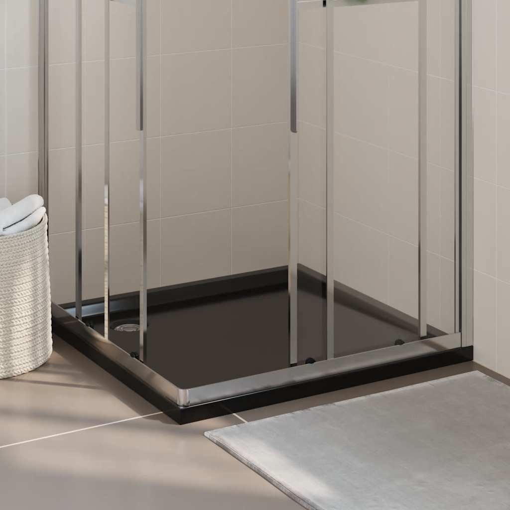 Duschtasse ABS Quadratisch Schwarz 90x90 cm