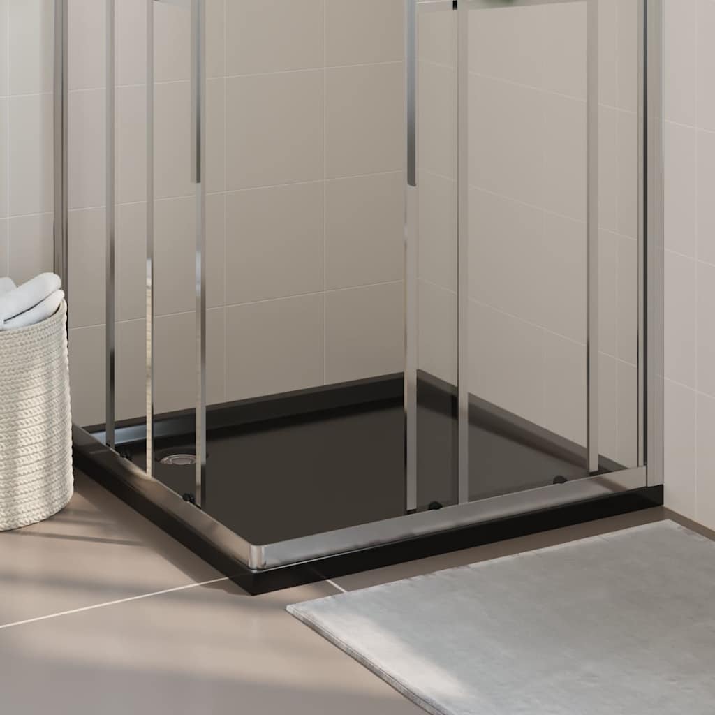 Duschtasse ABS Quadratisch Schwarz 90x90 cm