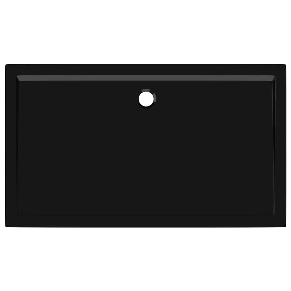 Duschtasse ABS Rechteckig Schwarz 70x120 cm