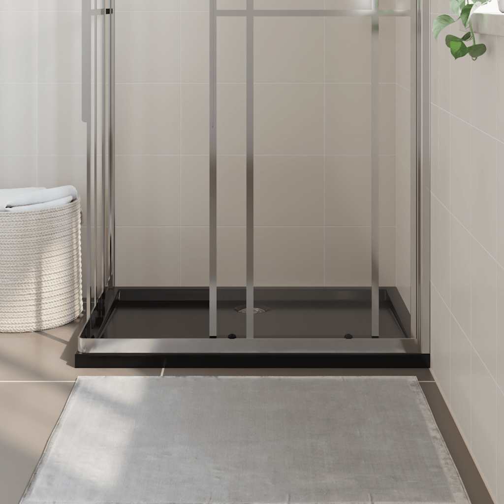 Duschtasse ABS Rechteckig Schwarz 70x100 cm
