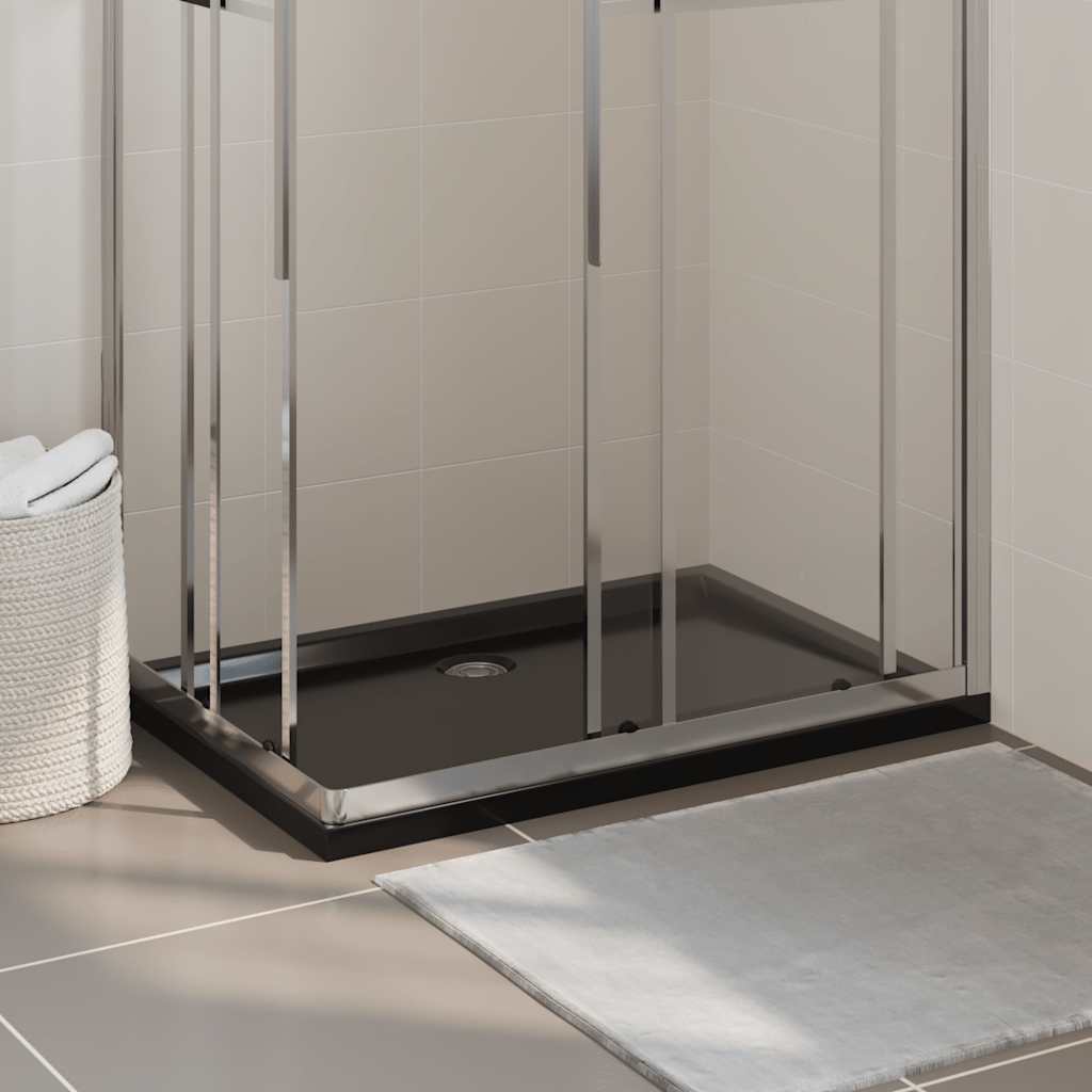 Duschtasse ABS Rechteckig Schwarz 70x100 cm