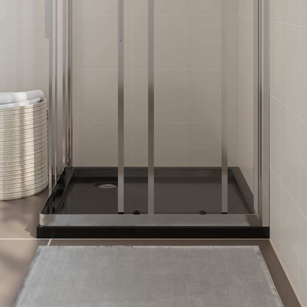 Duschtasse ABS Quadratisch Schwarz 80x80 cm