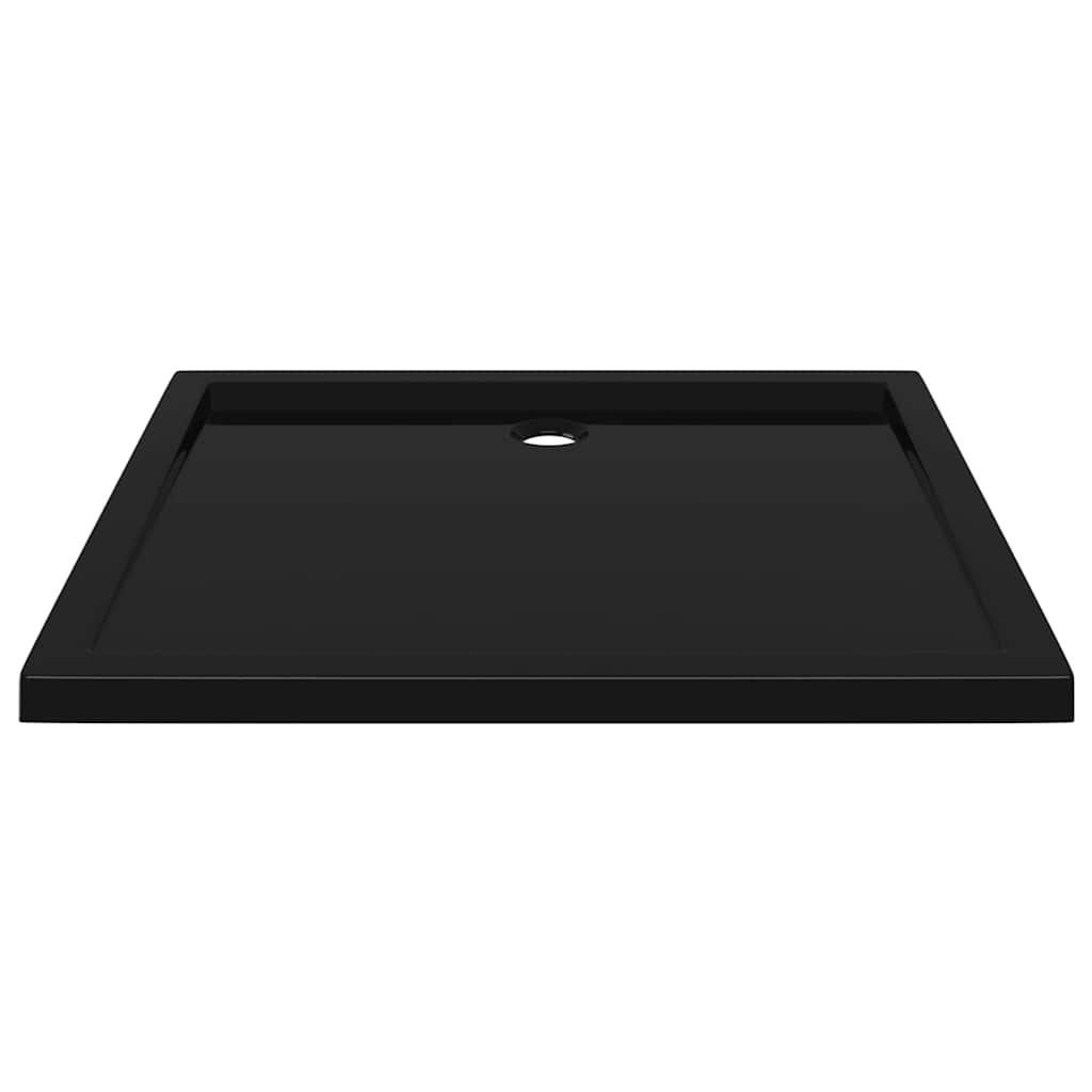 Duschtasse ABS Rechteckig Schwarz 80x90 cm