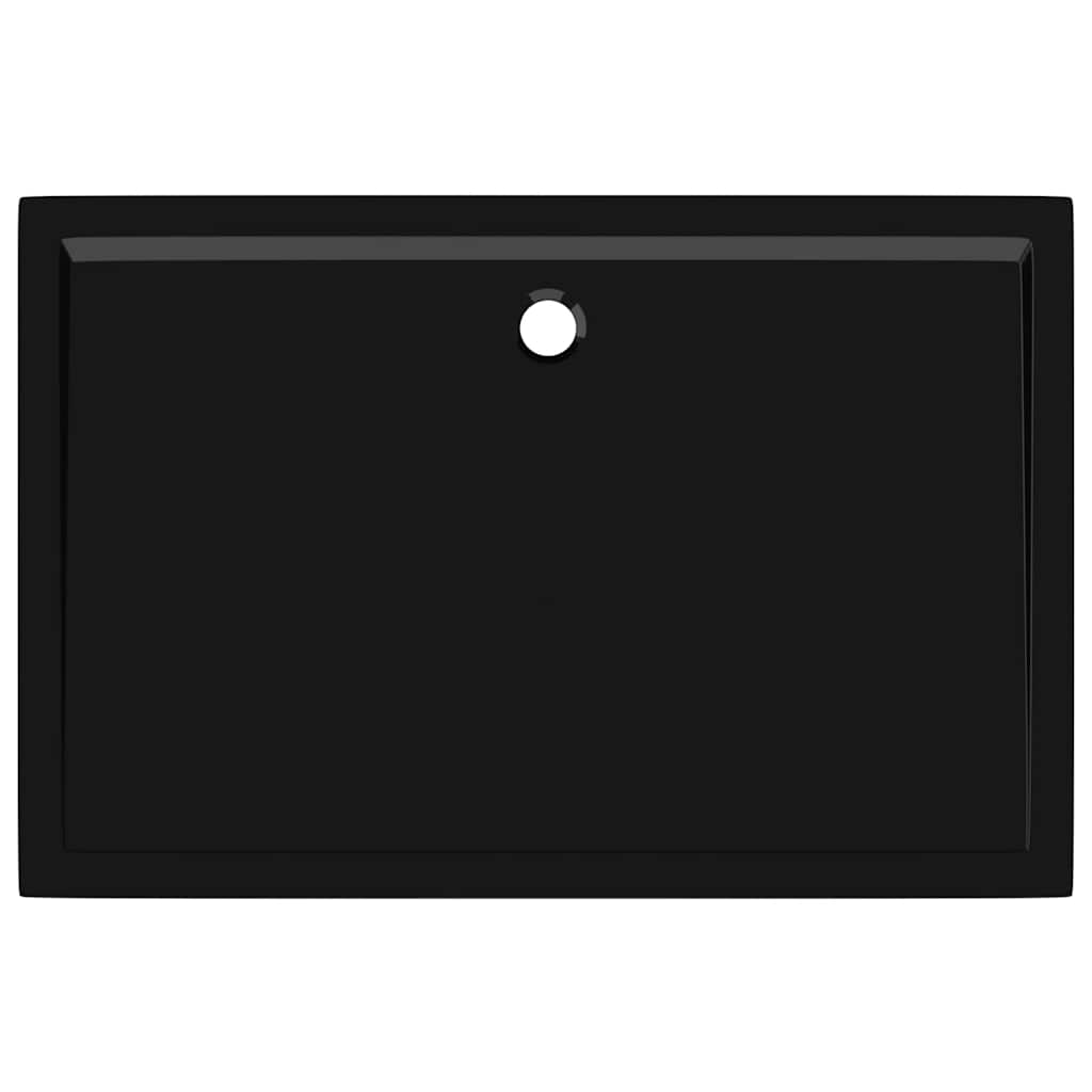 Duschtasse ABS Rechteckig Schwarz 80x120 cm