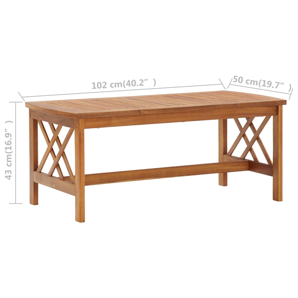 5-tlg. Garten-Lounge-Set Massivholz Akazie