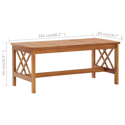 4-tlg. Garten-Lounge-Set mit Auflagen Massivholz Akazie